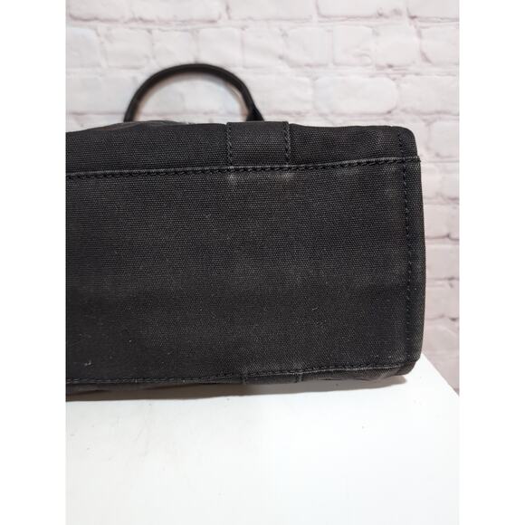 Marc Jacobs Black Gray Canvas Medium The Tote Bag with Dust Bag - Picture 12 of 16